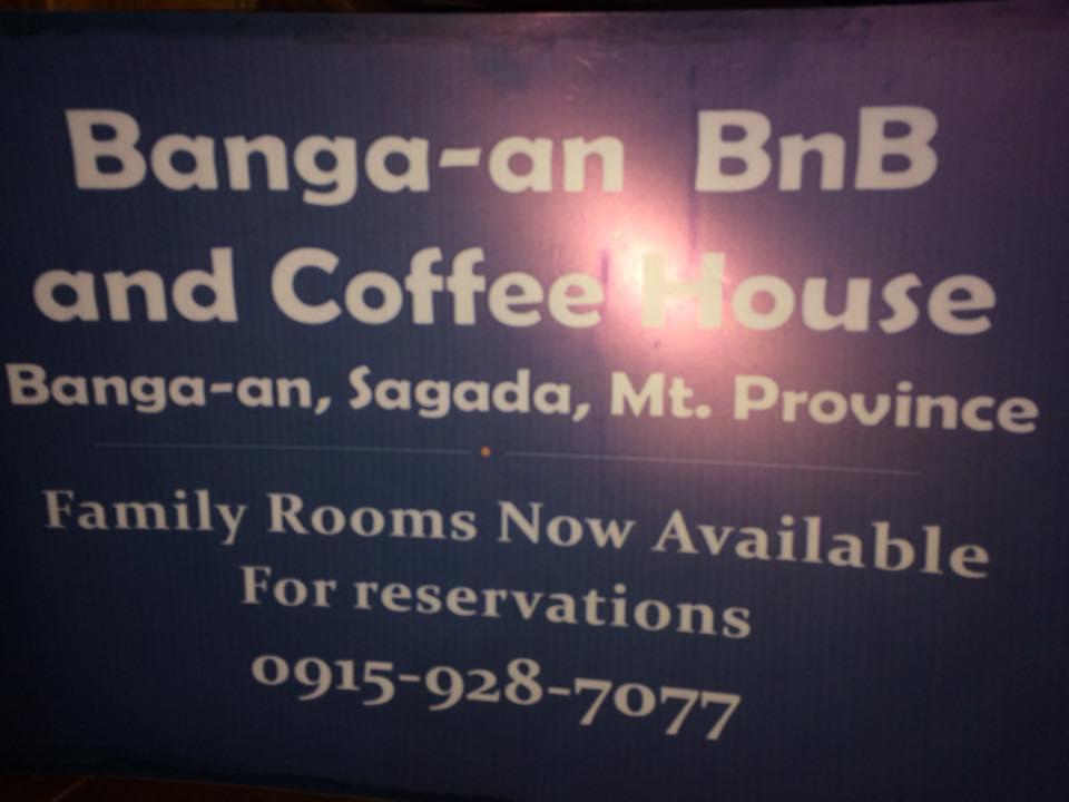 萨加达 Banga-An Bnb And Coffee House酒店 外观 照片